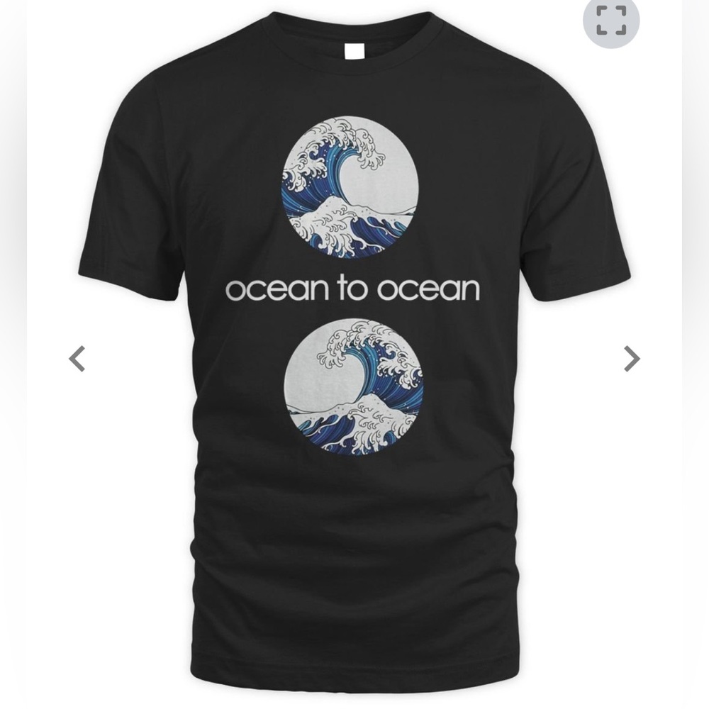 Tori Amos Ocean to Ocean Black Graphic T-Shirt Small
